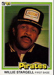 1981 Donruss Baseball Cards 132 Willie Stargell